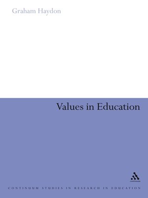 cover image of Values in Education